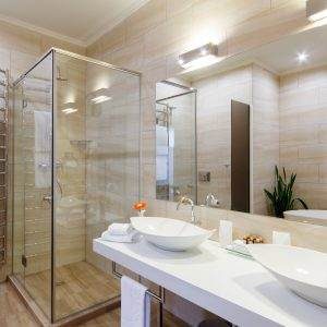 Elegant bathroom plumbing with a focus on sink fixtures and professional installation in Anchorage, symbolizing quality bathroom plumbing services
